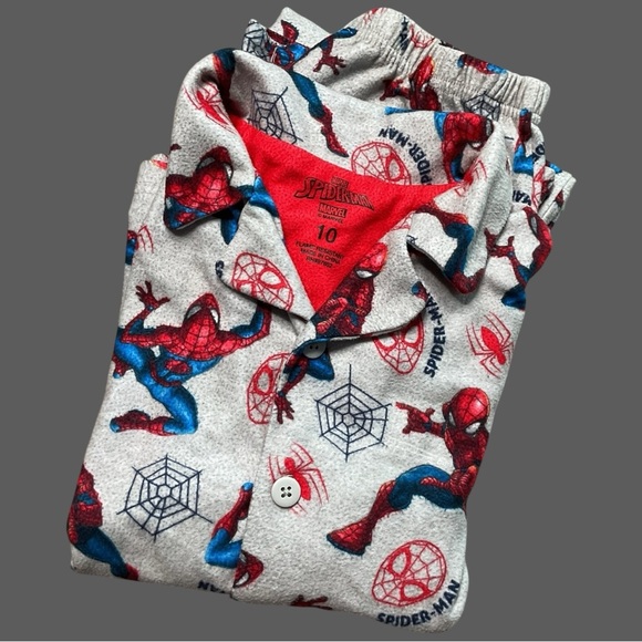 Spiderman Kids Pajama Set - Red, Blue, and White - Picture 1 of 7